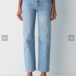 Denim Forum Light Blue High Rise Jeans
